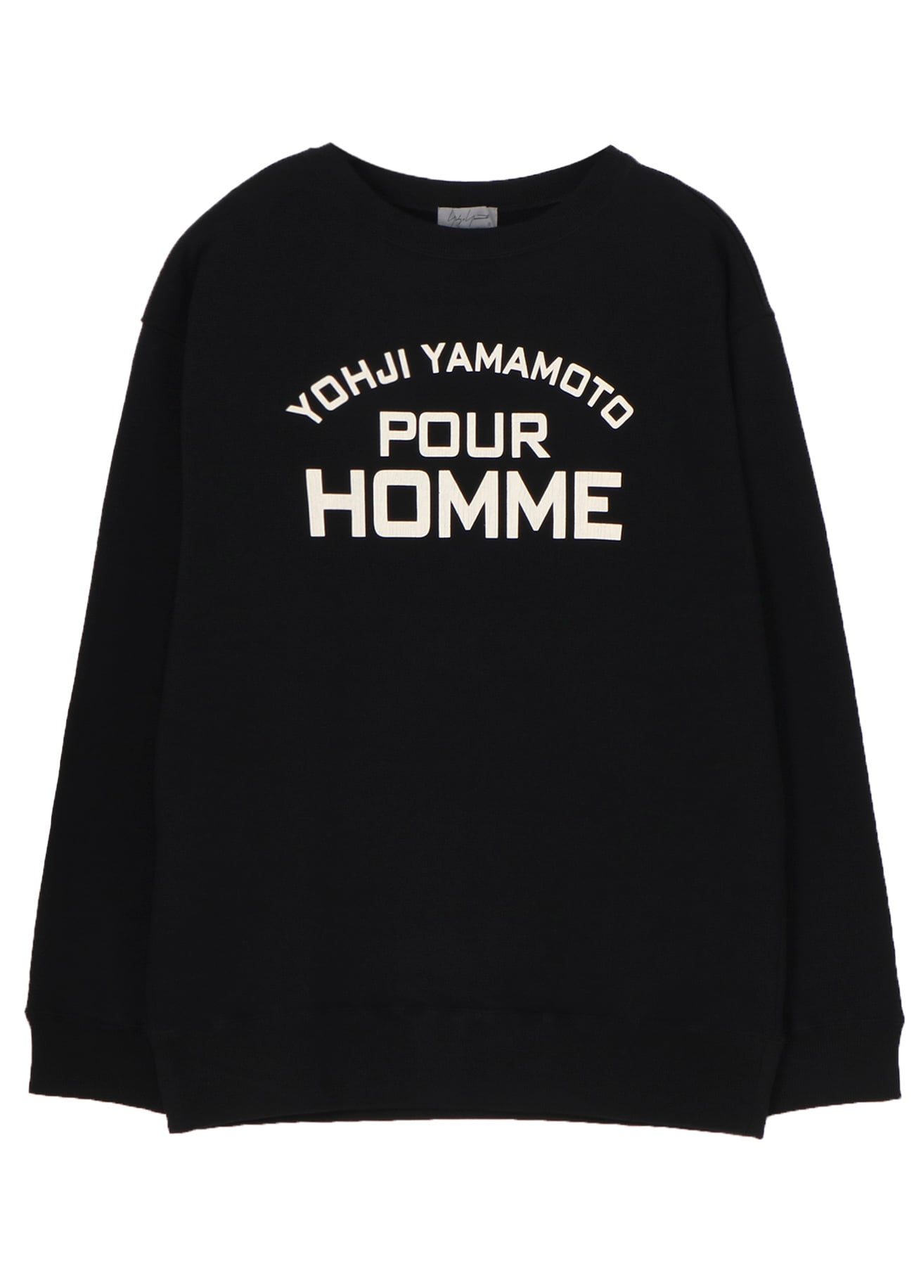 PIGMENT PRINT ARCH LOGO SWEAT(FREE SIZE Black): Yohji Yamamoto