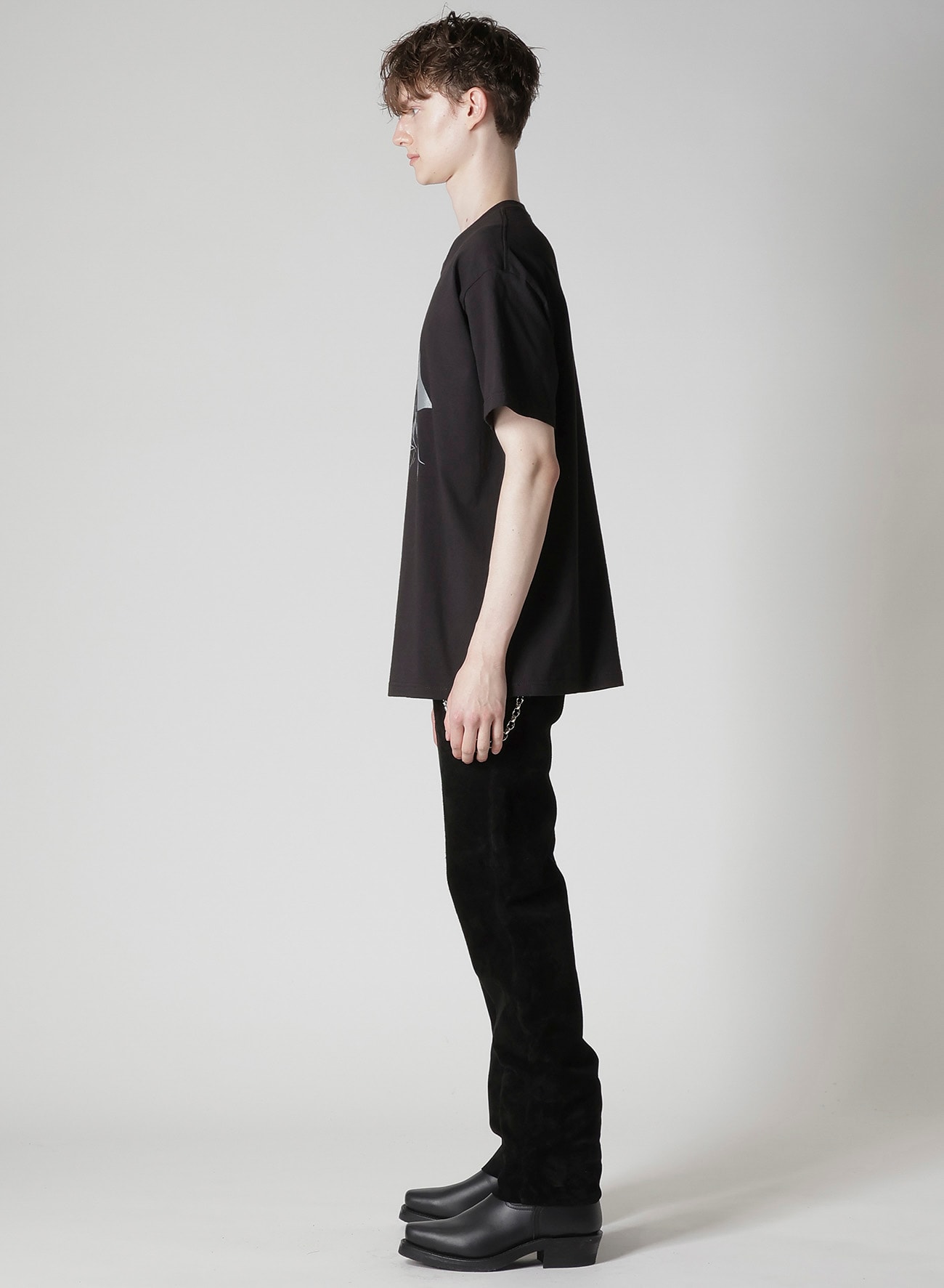 Y's for men × MASSES】COTTON SINGLE PRINT ROUND NECK SHORT SLEEVE