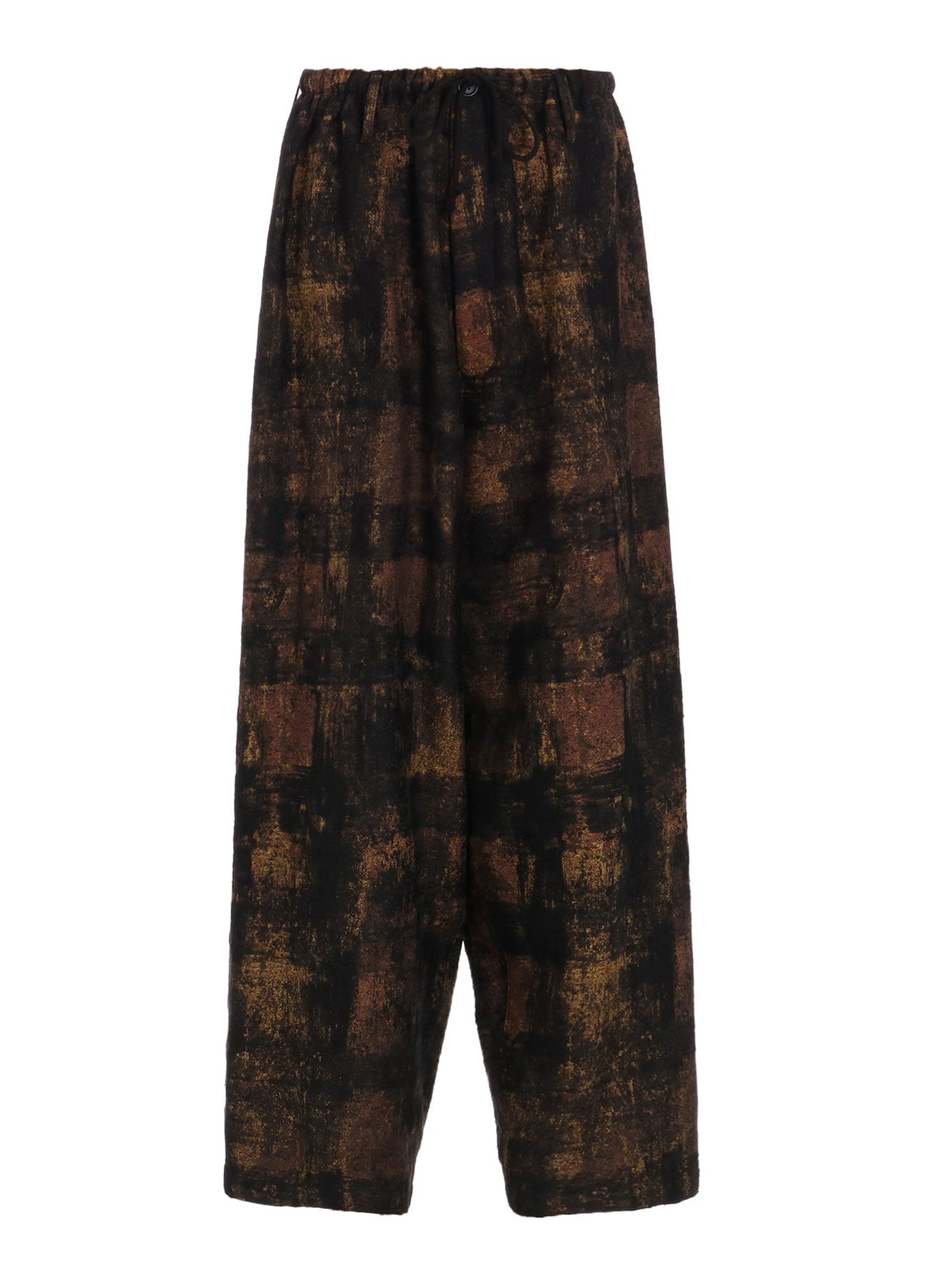 CHECK JACQUARD WAIST-STRING WIDE PANTS(S Black): S'YTE｜THE SHOP