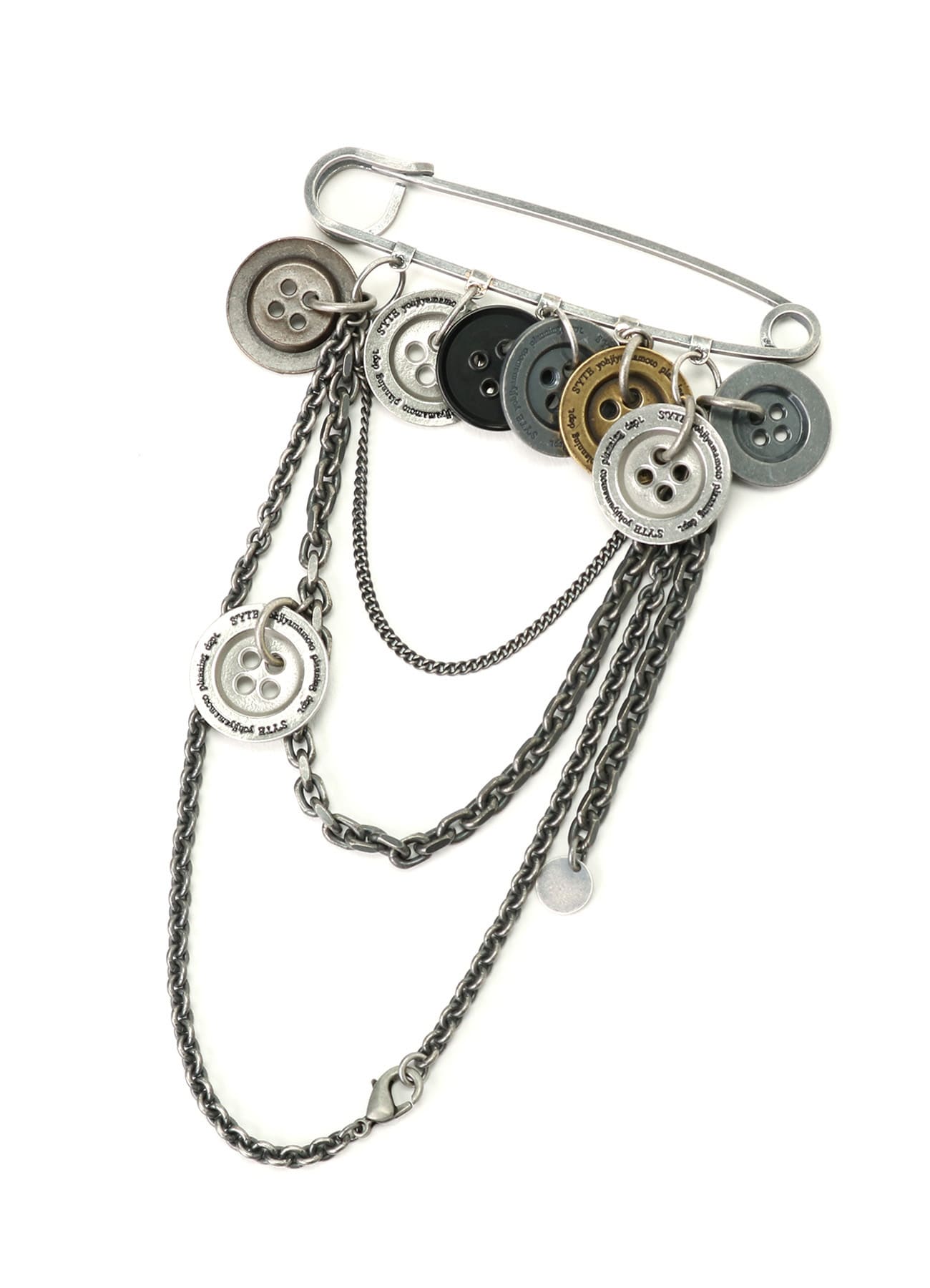 ヨウジヤマモトプールオム自転車ブローチ、ピン Yohji Yamamoto POUR