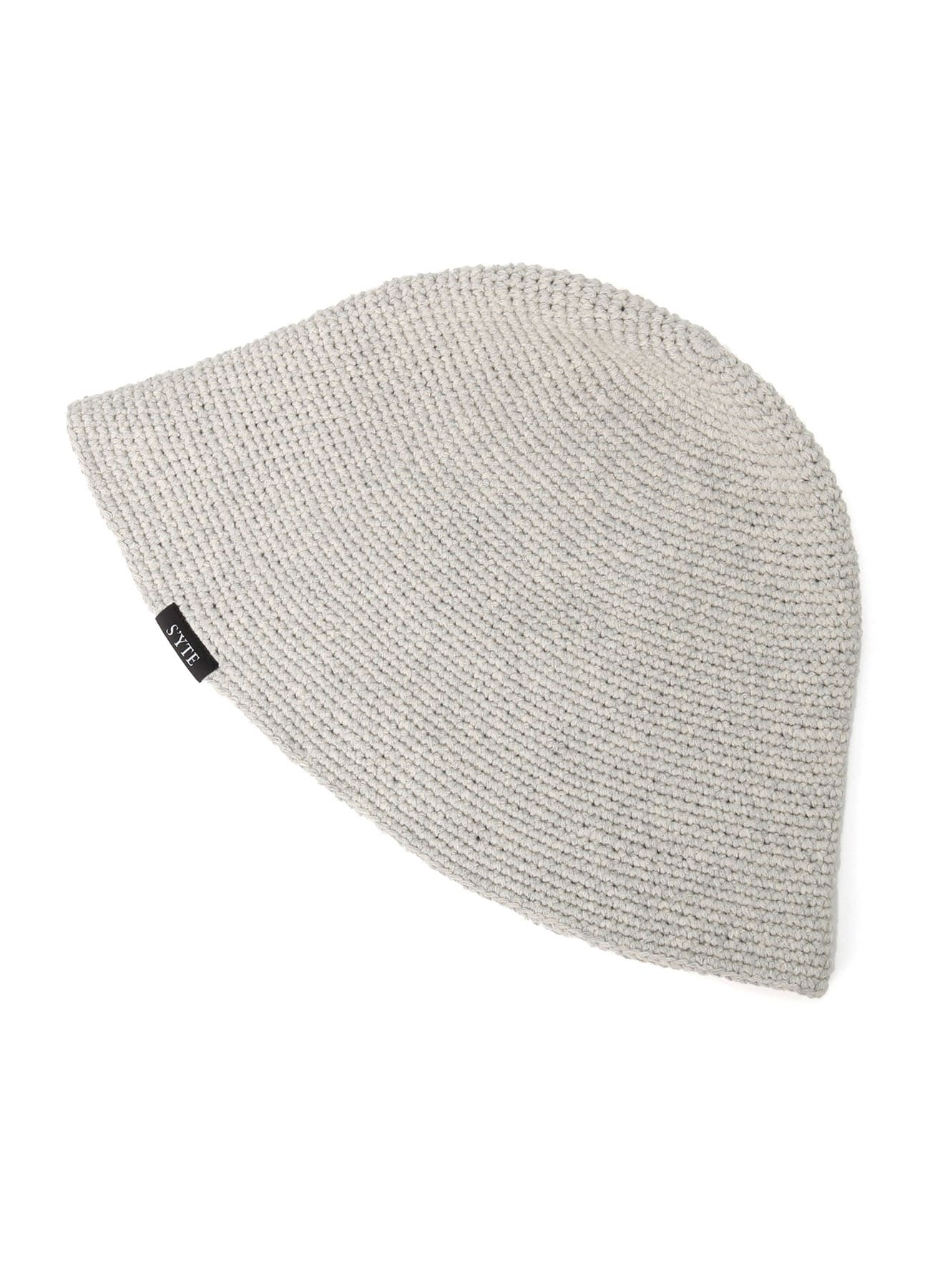 KNITTED TULIP HAT(FREE SIZE Heather gray): S'YTE｜THE SHOP YOHJI