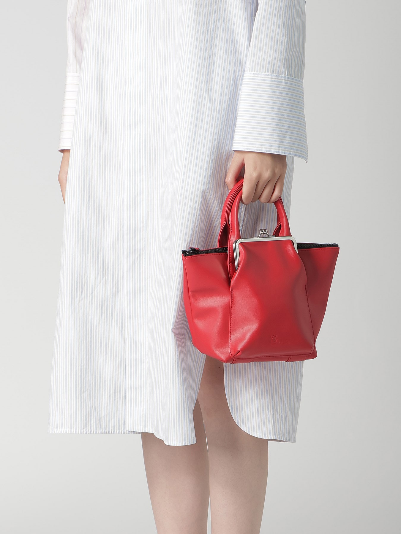 COW LEATHER TOTE BAG(FREE SIZE Red): Y's.｜THE SHOP YOHJI YAMAMOTO