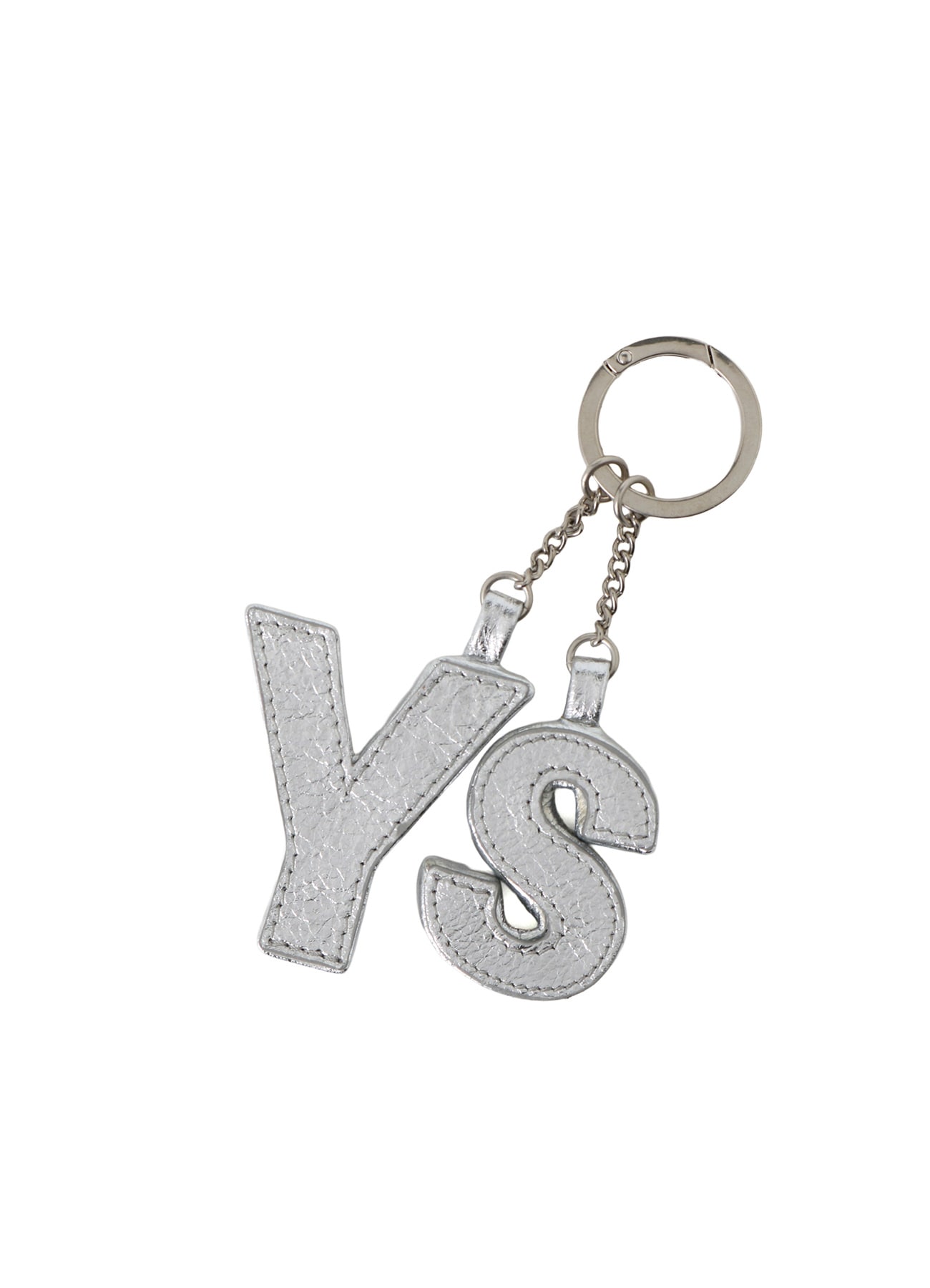 Y'S BLOCK LEATHER BAG CHARM(FREE SIZE Silver): Soldes｜THE SHOP
