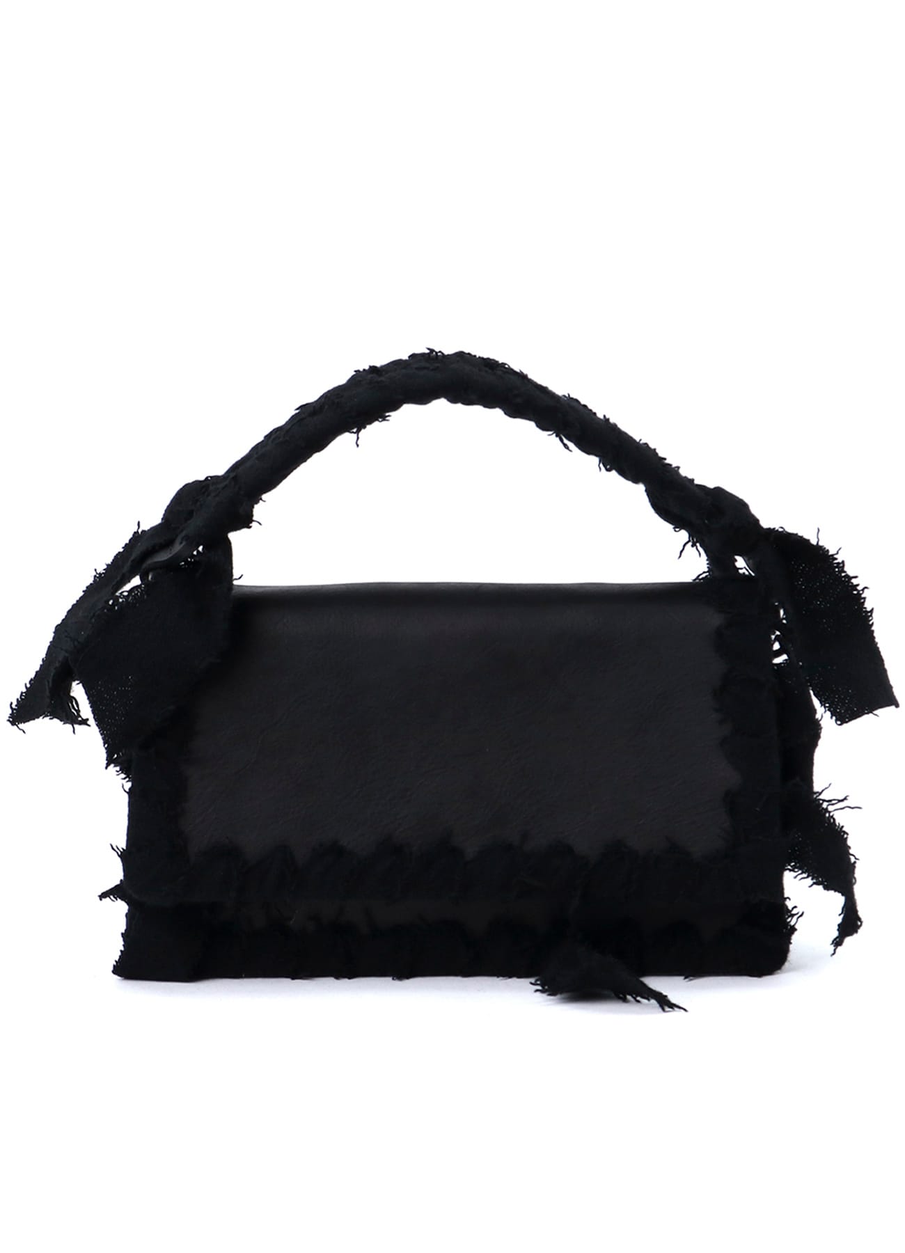 BRAIDED STRING LEATHER SHOULDER BAG(FREE SIZE Black): Soldes｜THE