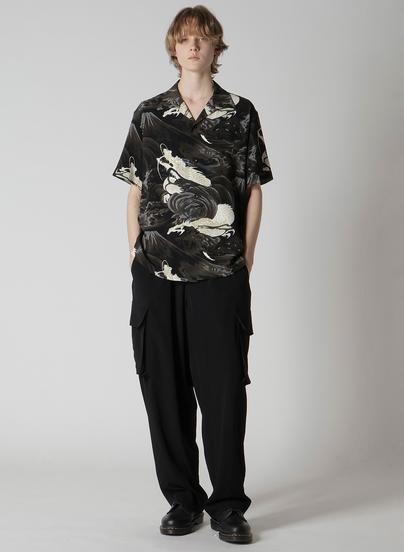 Y's - ALOHA SHIRT(M Black): Y's｜THE SHOP YOHJI YAMAMOTO