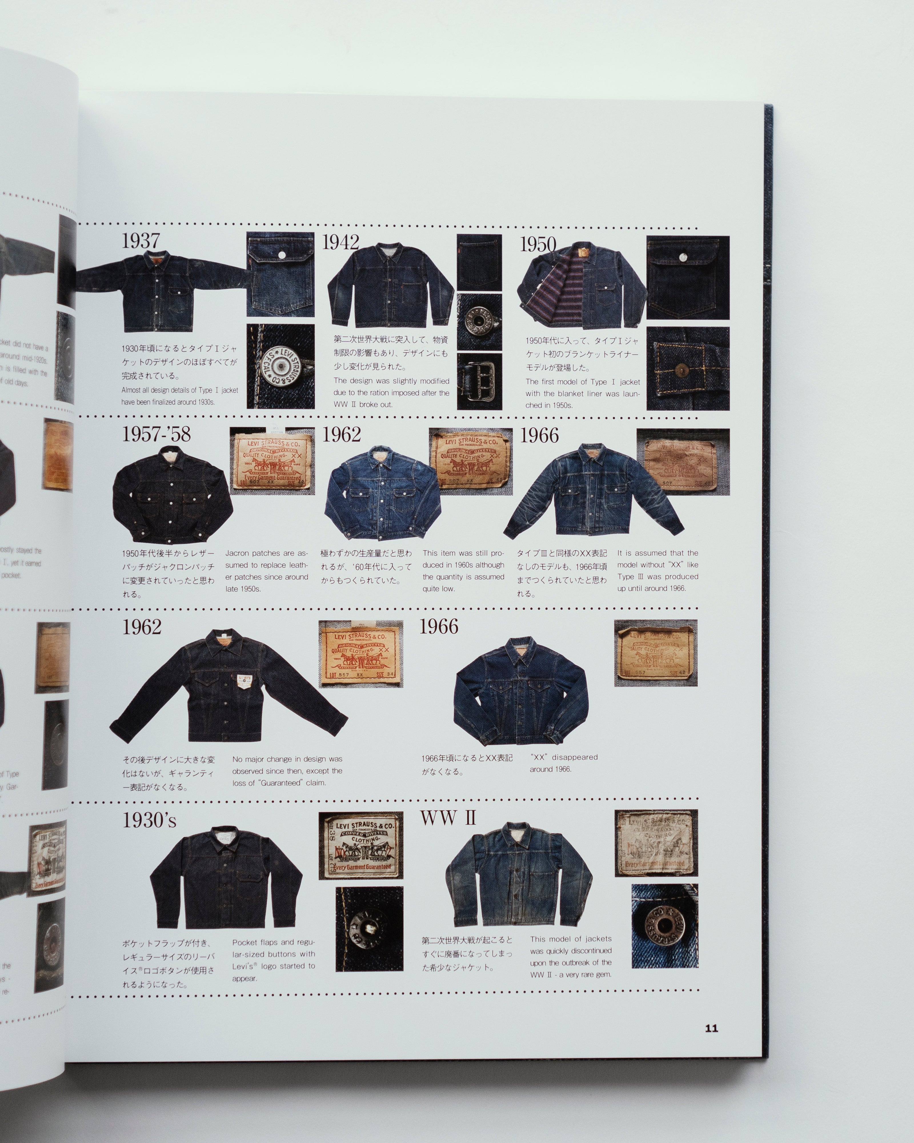 Levi's Vintage Denim Jackets: Type I / Type II / Type III Book