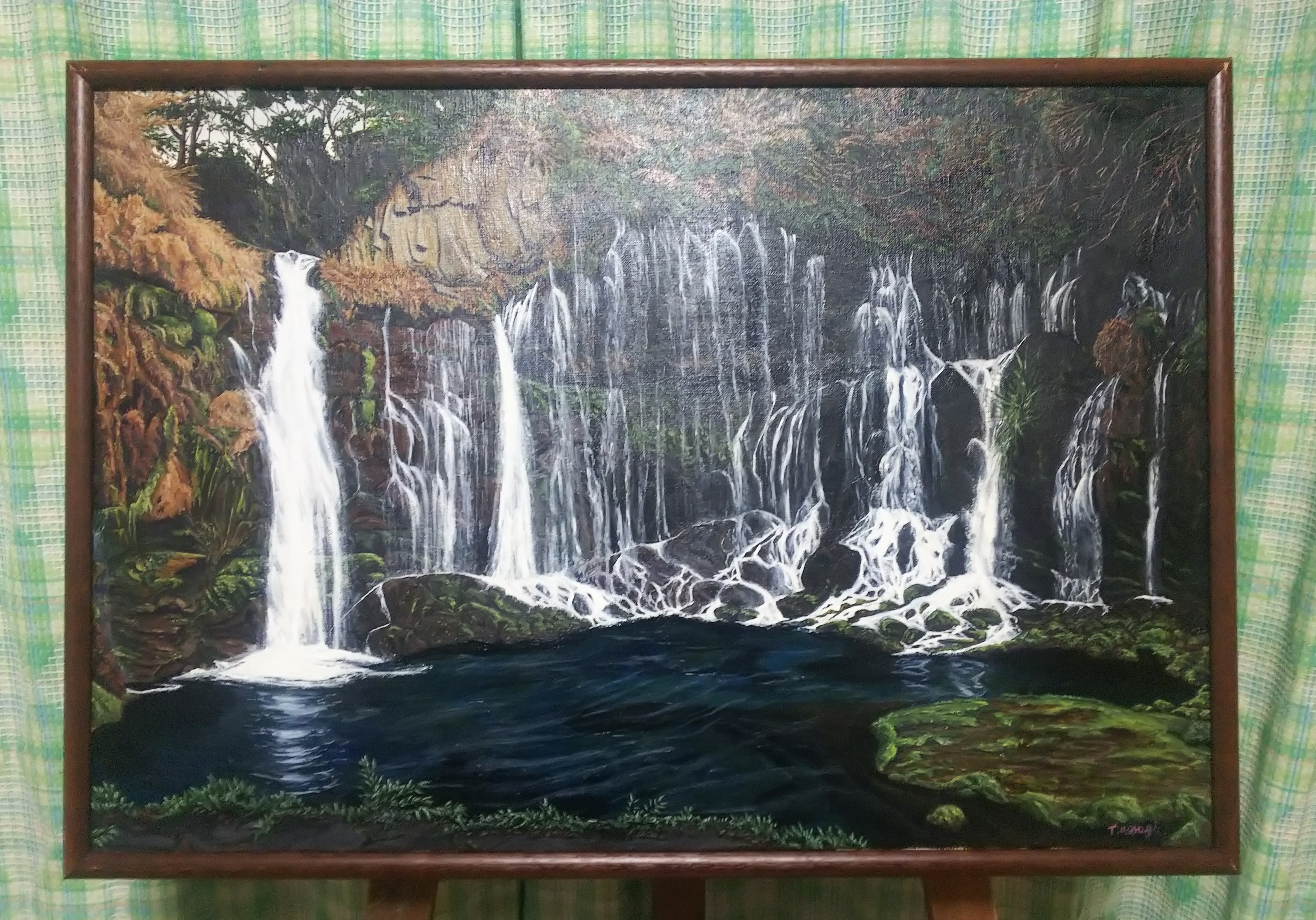 白糸の滝・冬 | 青柳 つとむ ｜インテリア絵画 アートの専門通販