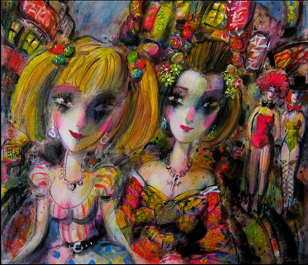 夜の街 | 諸岡理 ｜インテリア絵画 アートの専門通販 thisisgallery