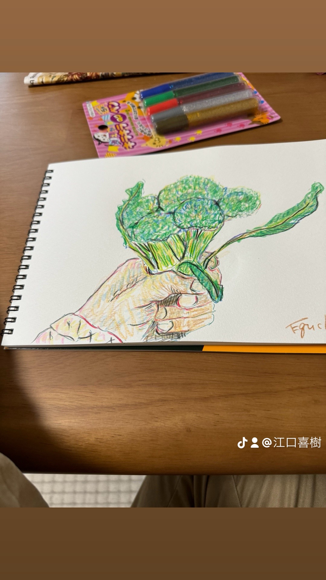 自宅で取れたブロッコリー | Eguchi ｜インテリア絵画 アートの専門