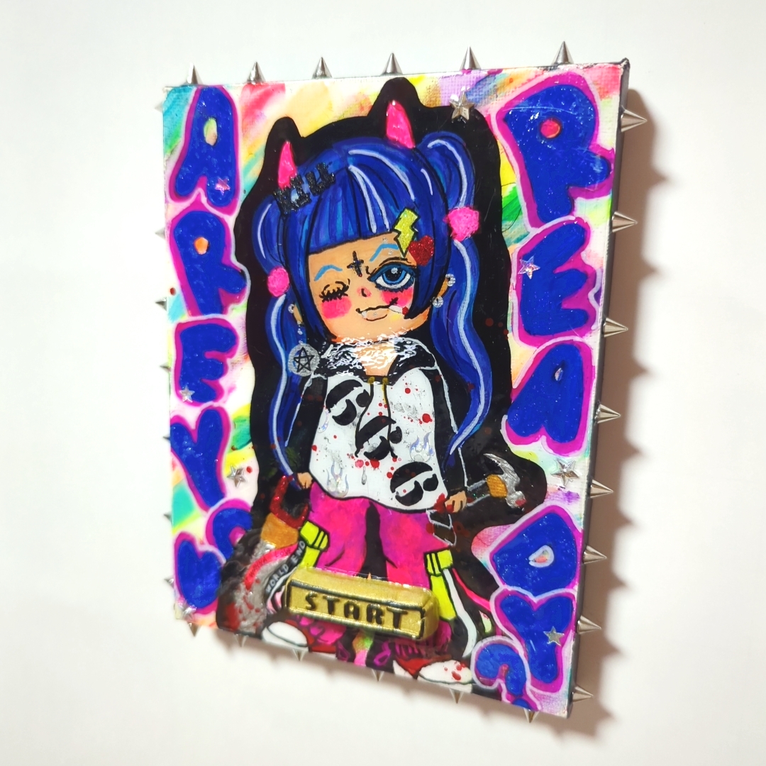 ✡NEW✡】Are you ready?【F0号】現代アート,イラスト | Chika Shinoda