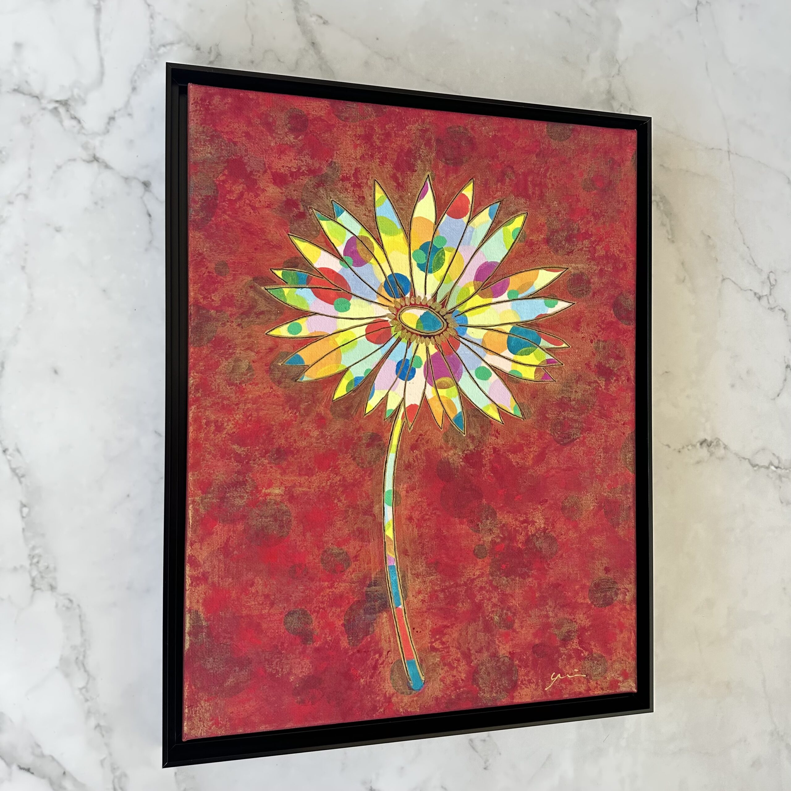 Optimistic flower – 楽観的な花 | Yuri Udagawa ｜インテリア絵画