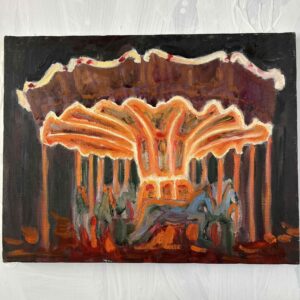 原画「夏の終わりの朝2」F3・油彩 | かいがのみせあかちゃん