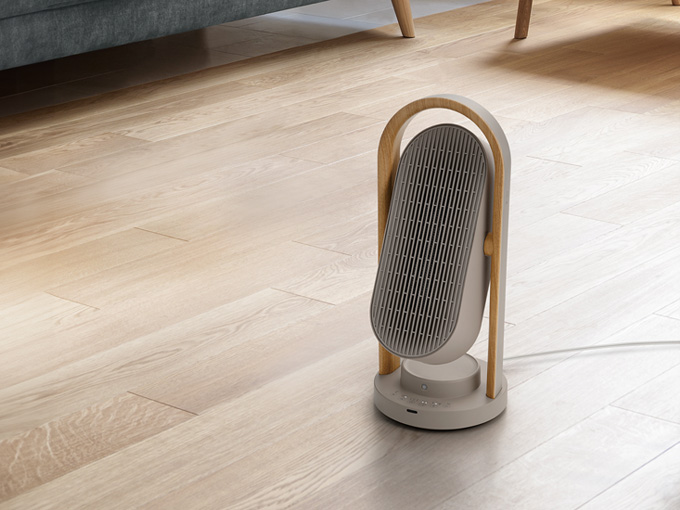 WOOD STYLE SWING CERAMIC HEATER（WOOD STYLE 上下左右自動首振り