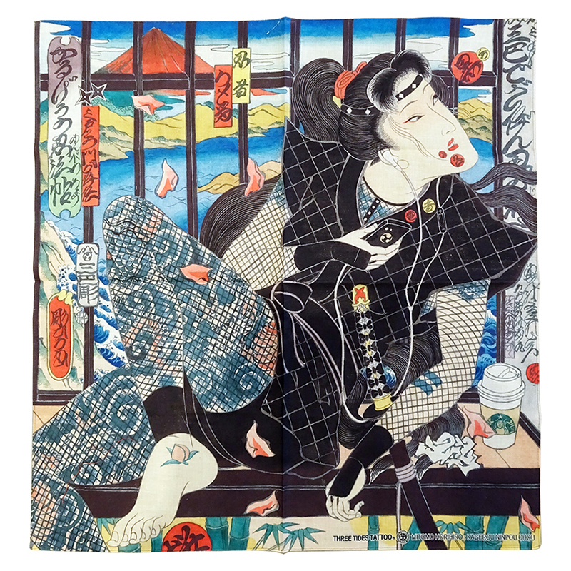 MITOMODO HORIHIRO “KAGEROU NINPOU CHOU” HANDKERCHIEF入荷！ – 三巴