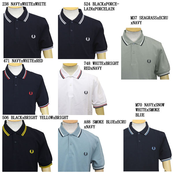 正規取扱店 FRED PERRY (フレッドペリー) M3600 TWIN TIPPED FRED