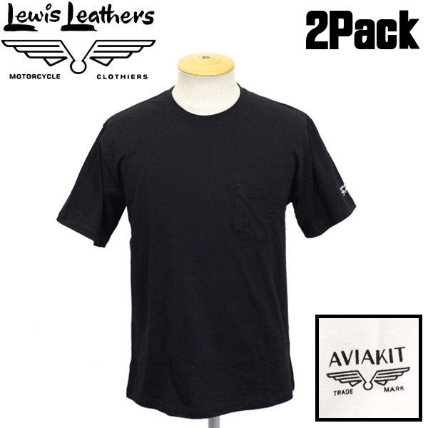 正規取扱店 Lewis Leathers (ルイスレザーズ) Plain Pocket 2 T-shirts