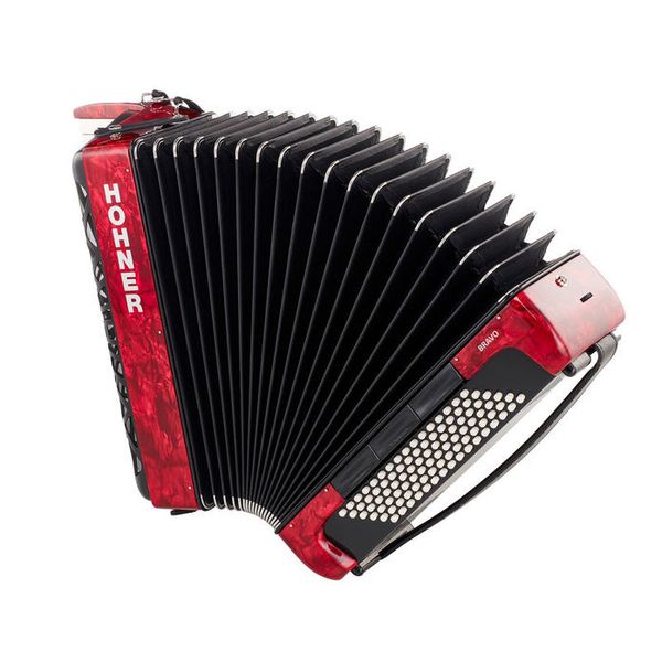 Hohner Bravo III 96 silent key red – United States
