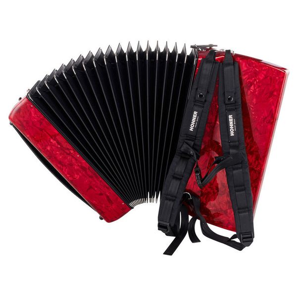 Hohner Bravo III 96 silent key red – United States