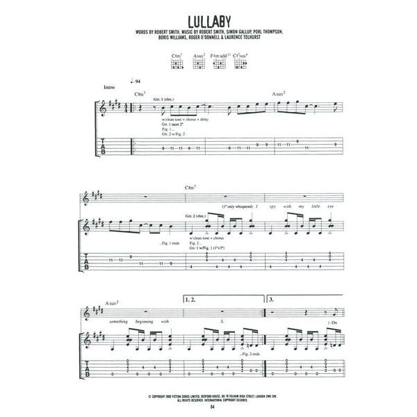Hal Leonard The Cure Greatest Hits – United States