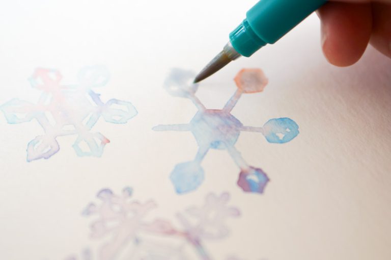 ABT水彩で描く冬｜TOMBOW FUN ART STUDIO ｜トンボ鉛筆