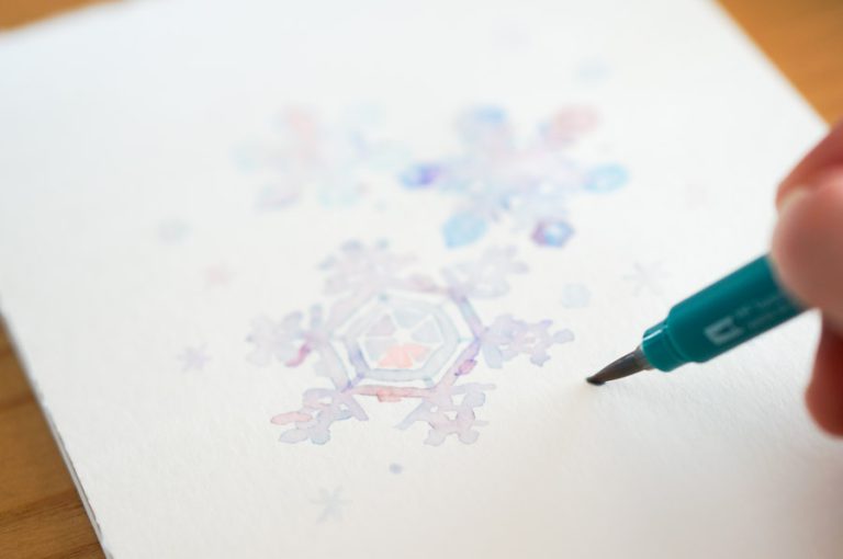 ABT水彩で描く冬｜TOMBOW FUN ART STUDIO ｜トンボ鉛筆