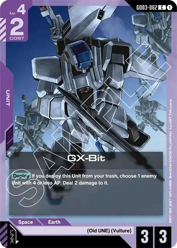 Gundam Trading Card Game Steel Requiem Single Card Common GX-Bit