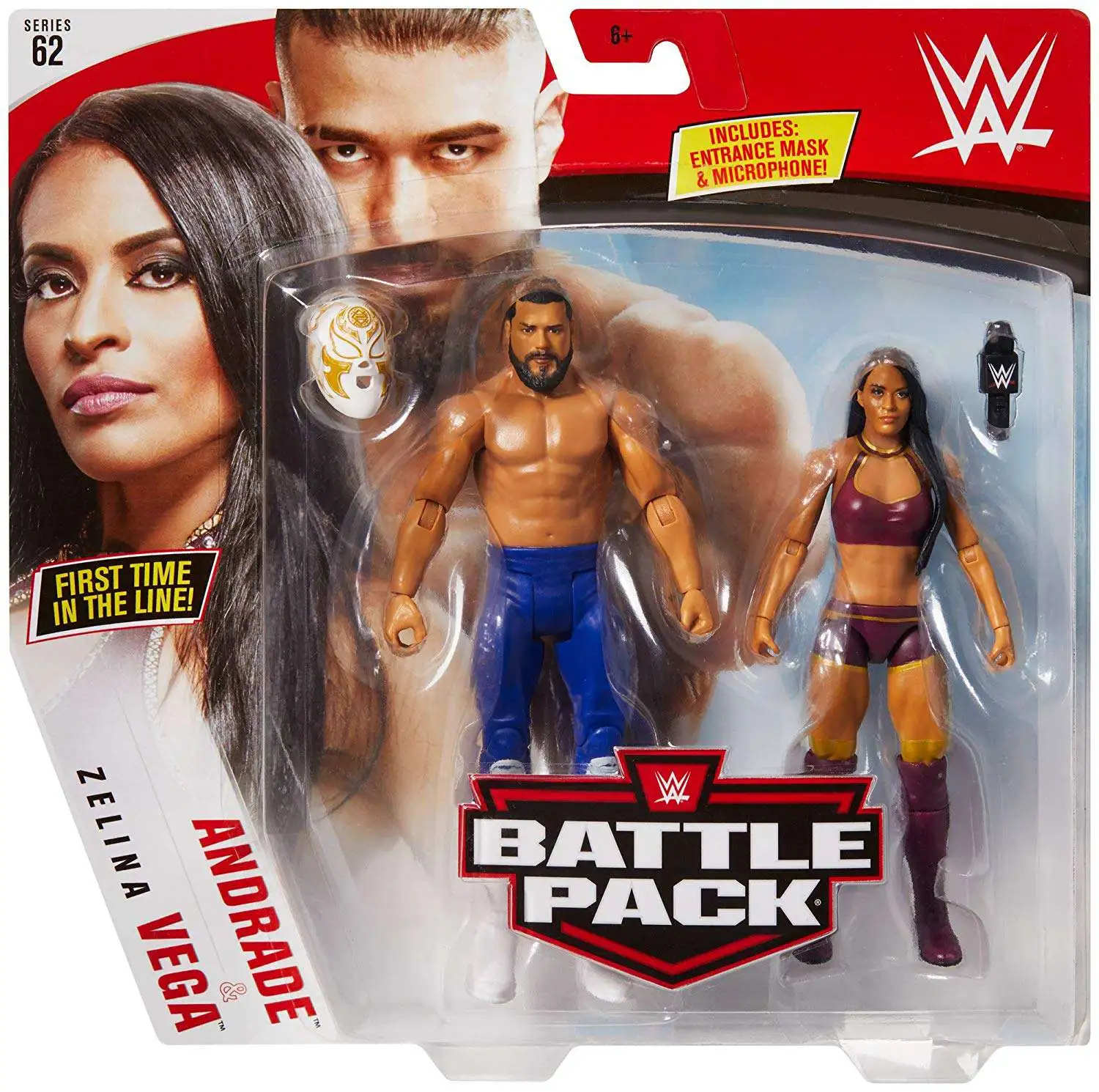 WWE Wrestling Battle Pack Series 62 Andrade Zelina Vega 6 Action