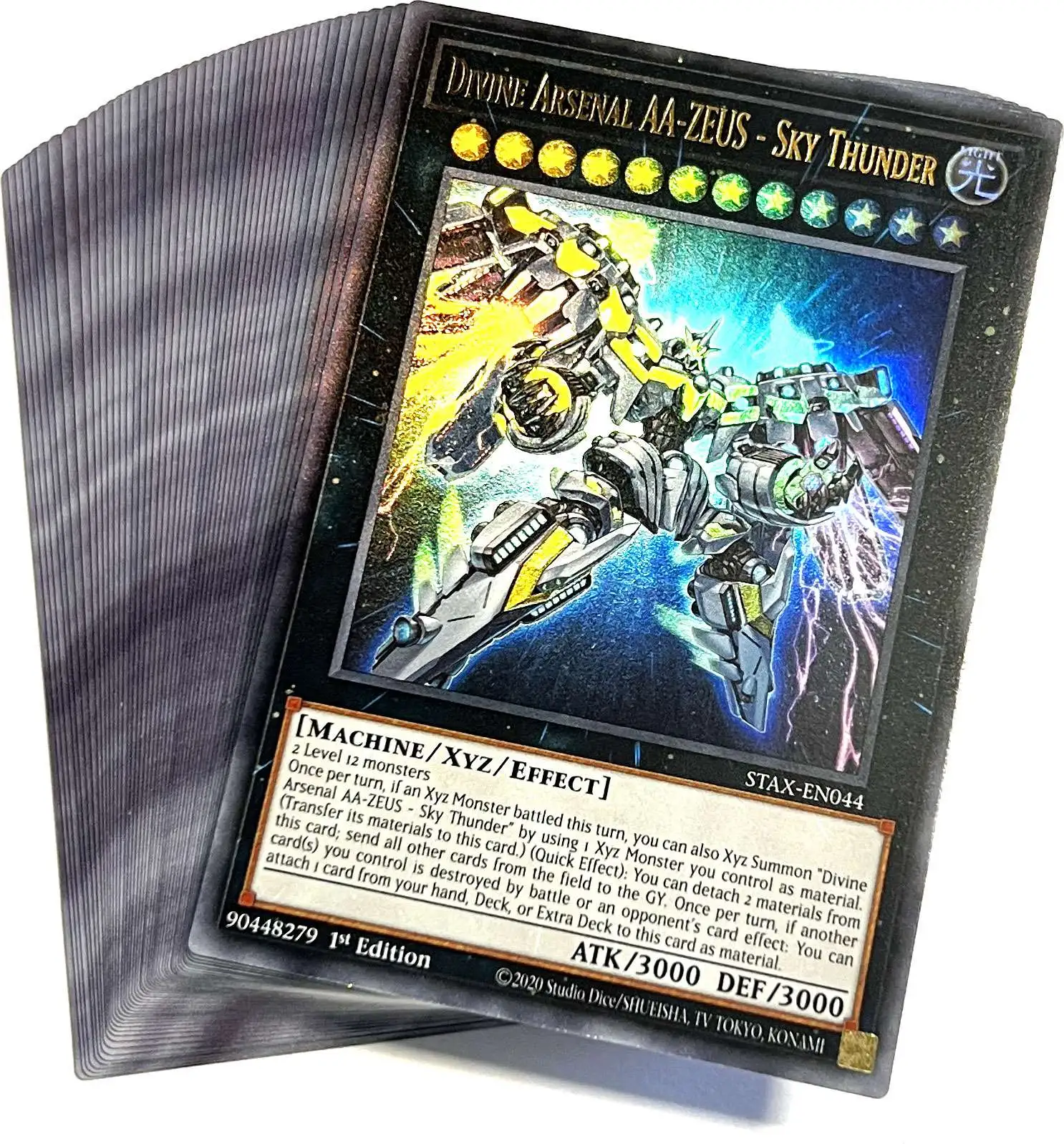 YuGiOh 2023 25th Anniversary XYZ Deck STAX 44 Cards Konami - ToyWiz
