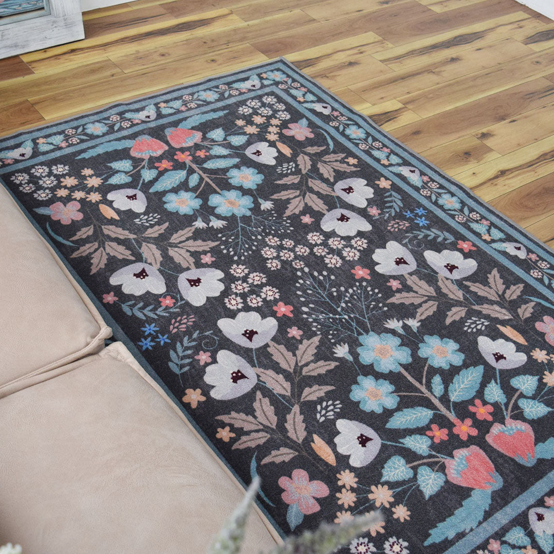 フラワー花柄ラグ TOCORU Series