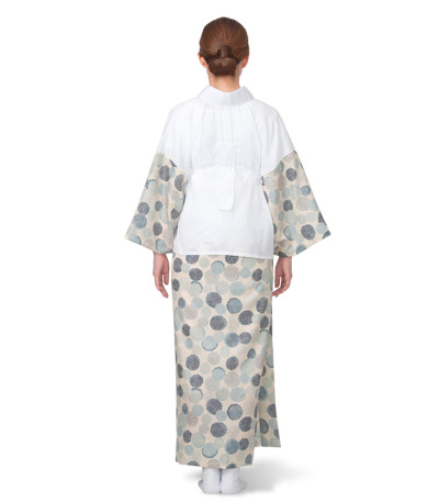 友禅柄 二部式 長襦袢(S・M・L・LL) 二部式長襦袢 【きもの都粋】