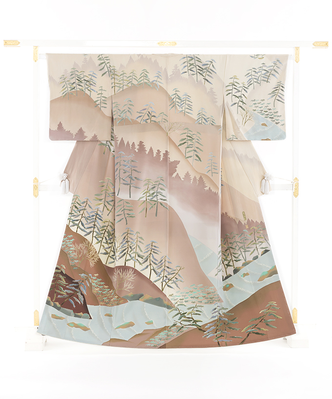 西尾翠峰作 本加賀友禅 訪問着 | 特選きものコレクション