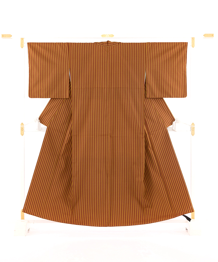 日本工芸会正会員 鈴木苧紡庵作 重要無形文化財 越後上布 着尺 未