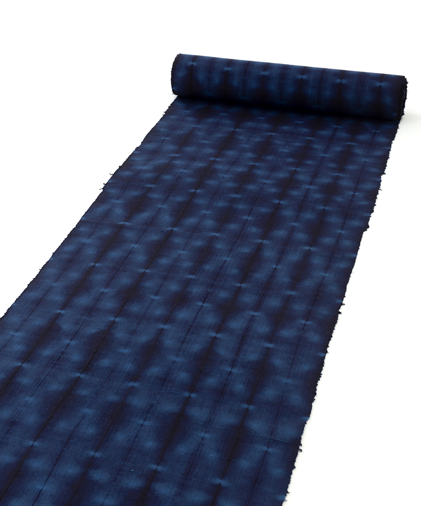 新道弘之作 正藍染 綿 着尺 未仕立て品 | 特選きものコレクション