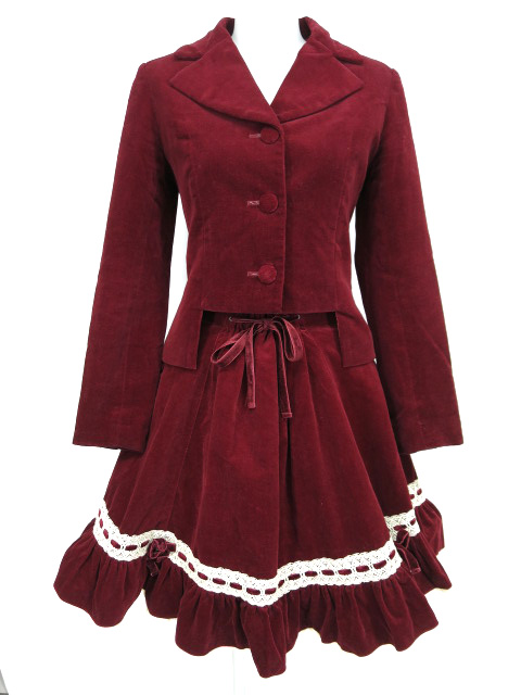 Metamorphose 別珍ジャケット＆スカート セット メタモルフォーゼタン