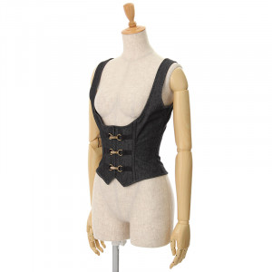 EXCENTRIQUE 13SP ブラックデニム・ベスト VC6666 エクサントリーク