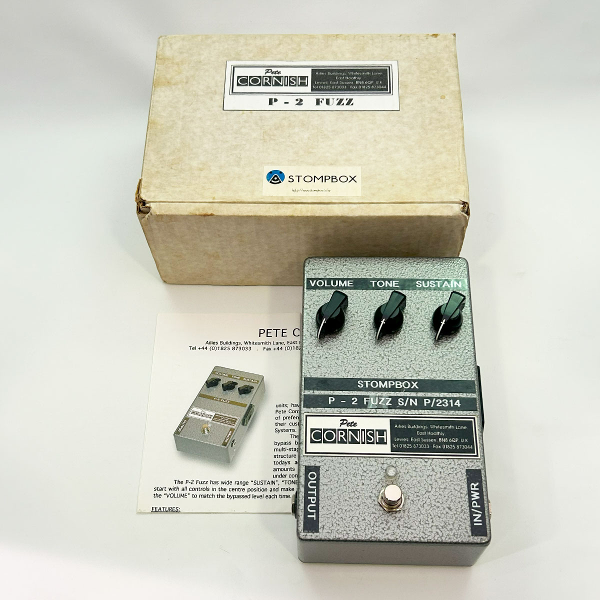 Pete Cornish P-2 ファズ箱有りピートコーニッシュ