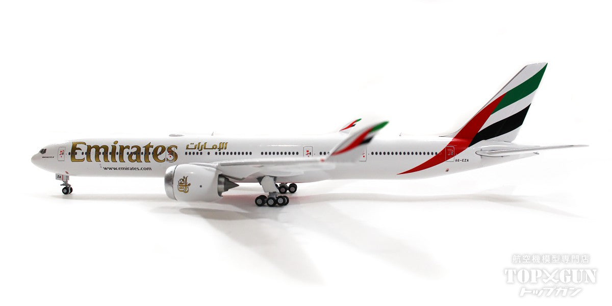 GeminiJets 777-9 Emirates Airlines (wing tips raised and fixed) A6