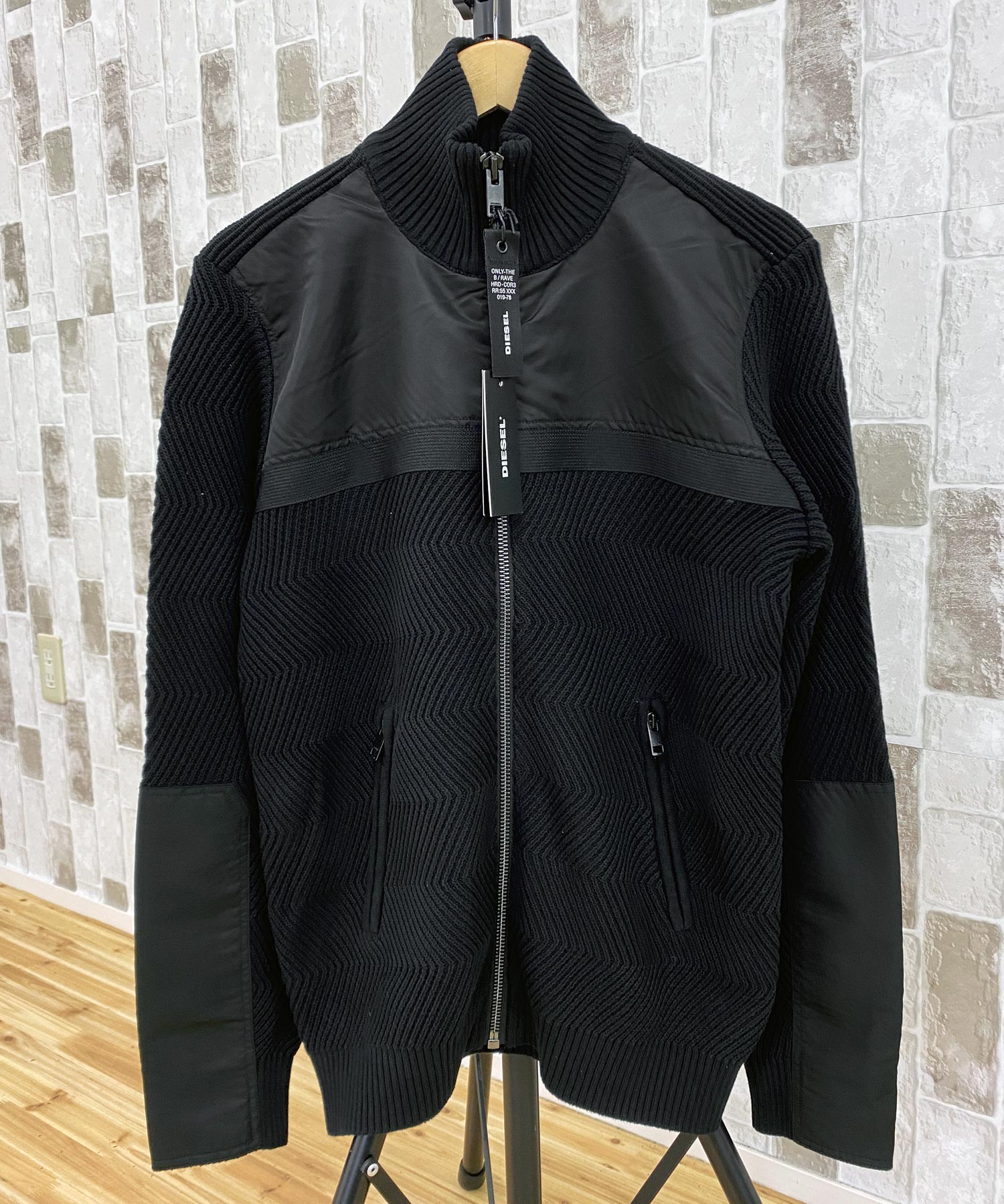 DIESEL ディーゼル ハイネックフルジップニットセーター – TopIsm