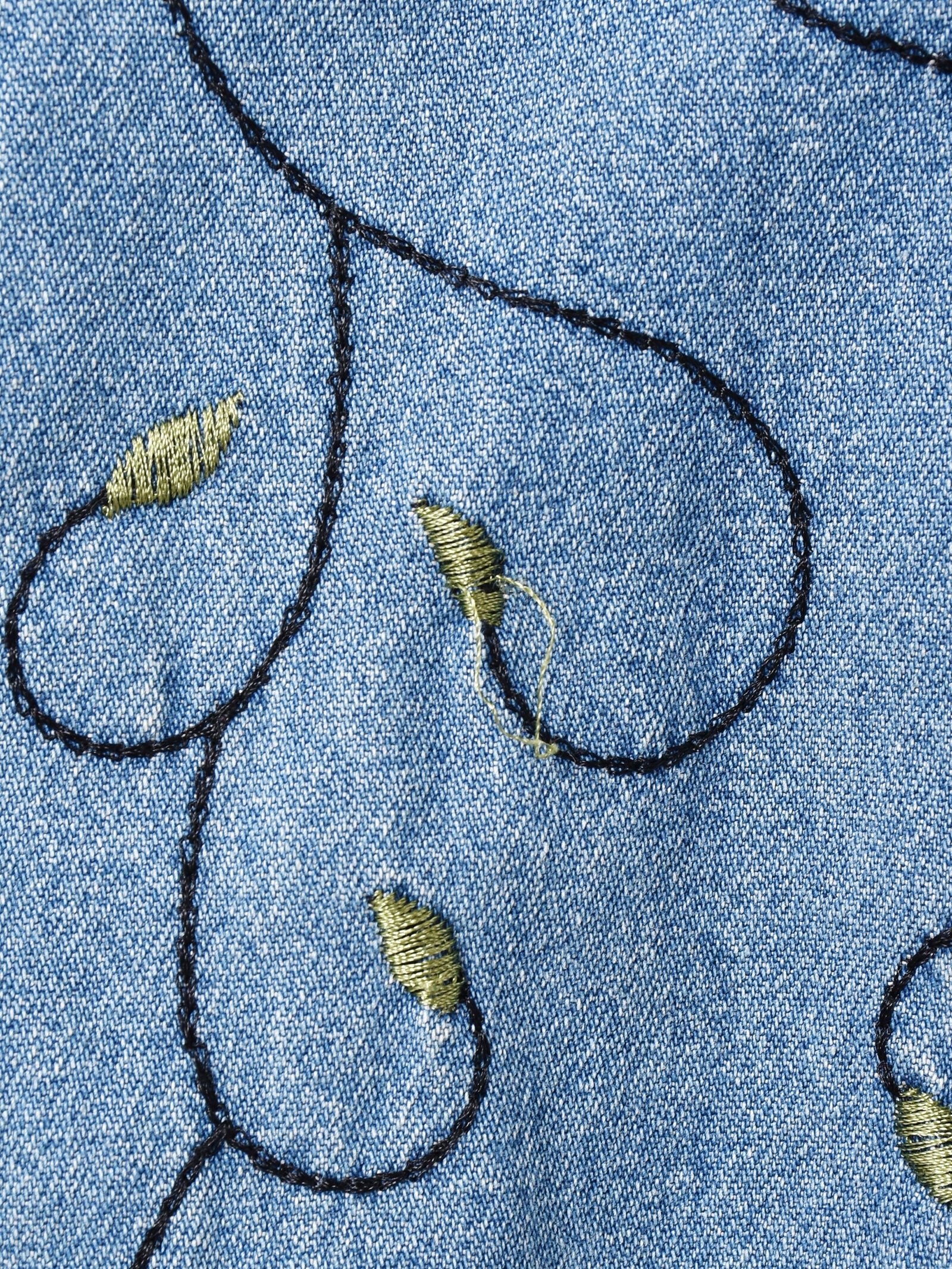 花柄 刺繍 デニムジャケット – 古着屋Top of the Hillのネット通販サイト