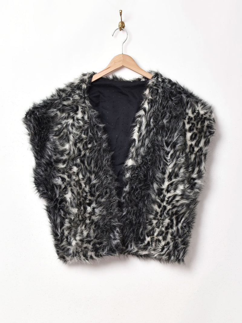 フェイクファー ベスト グレー系 – 古着屋Top of the Hillのネット通販