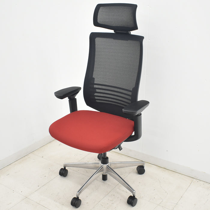 中古】コクヨ ベゼル ヘッドレスト 可動肘 ウェブモーションサポート