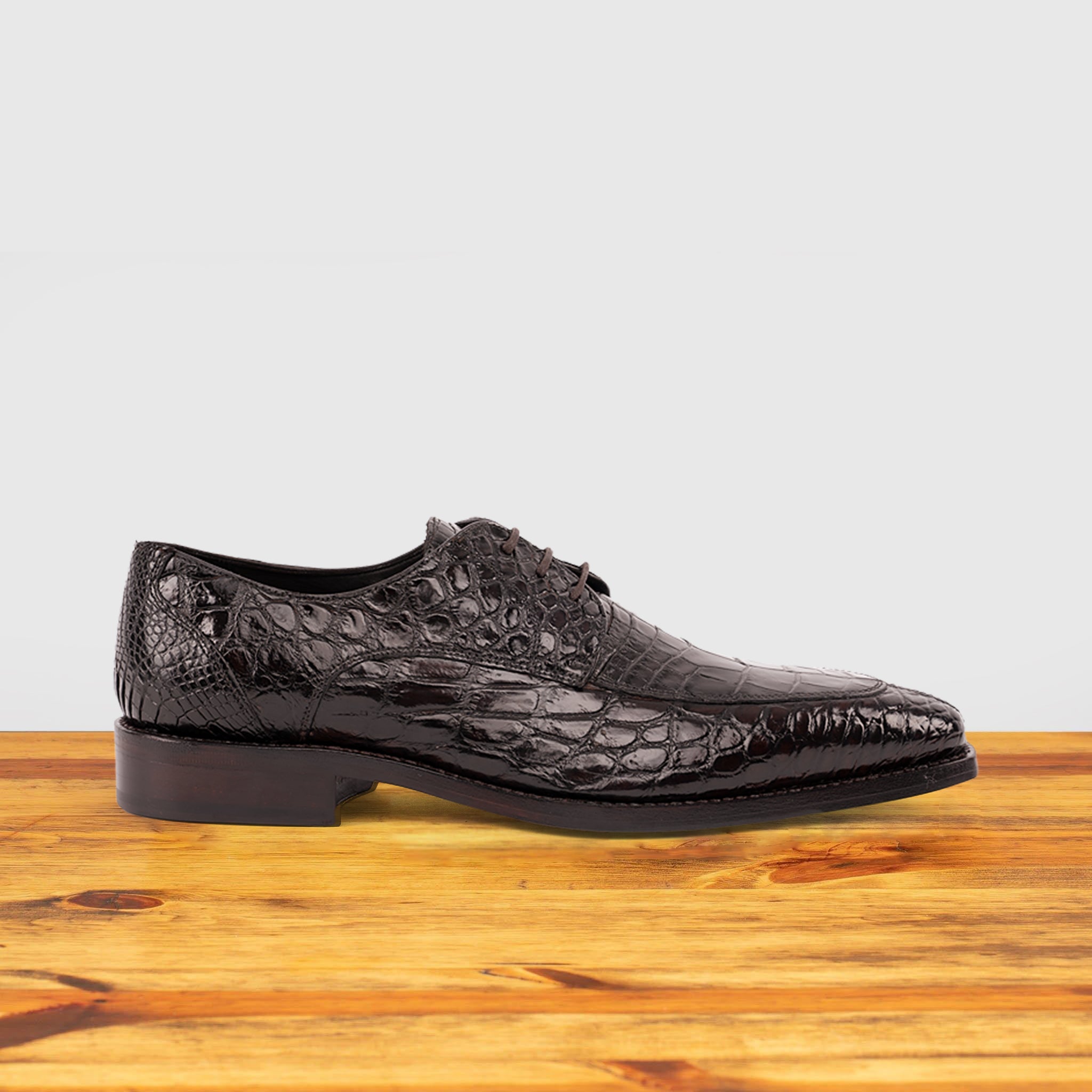 Zucco Calzoleria Toscana Men's Nile Crocodile Lace-Up - Toscana USA