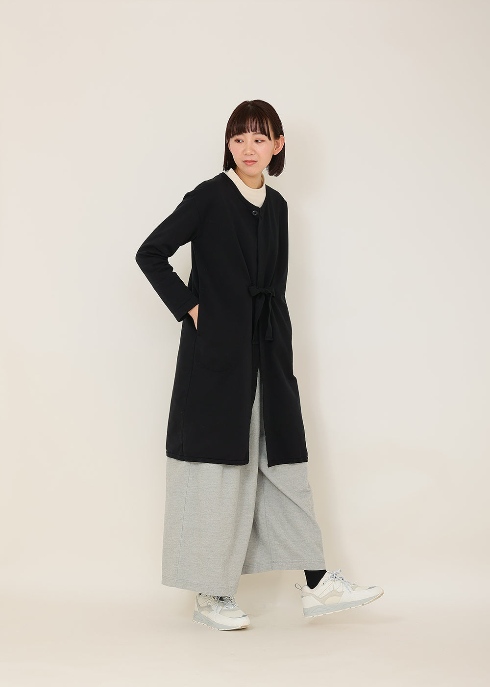 ハイゲージ裏毛 ロングカーデ│to touch