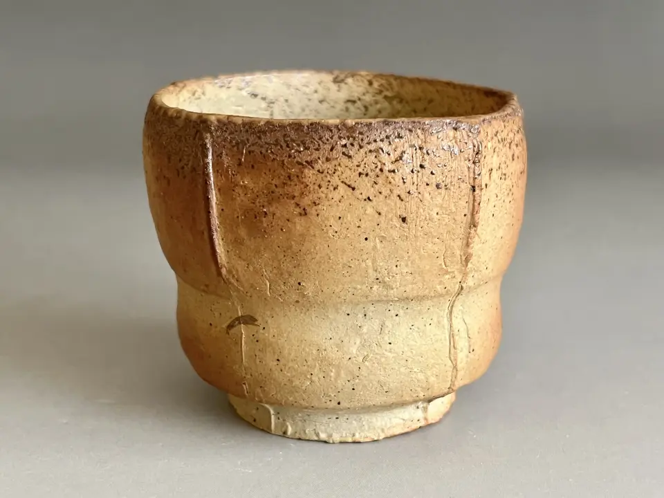 人間国宝 十一代 三輪休雪 （寿雪） 萩焼 さかつき ぐい呑 酒盃 酒器