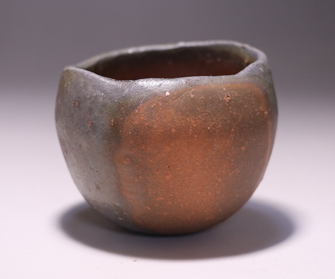 入手困難☆ジェフ・シャピロ【師：伊勢崎淳】焼き締め茶碗☆個展作