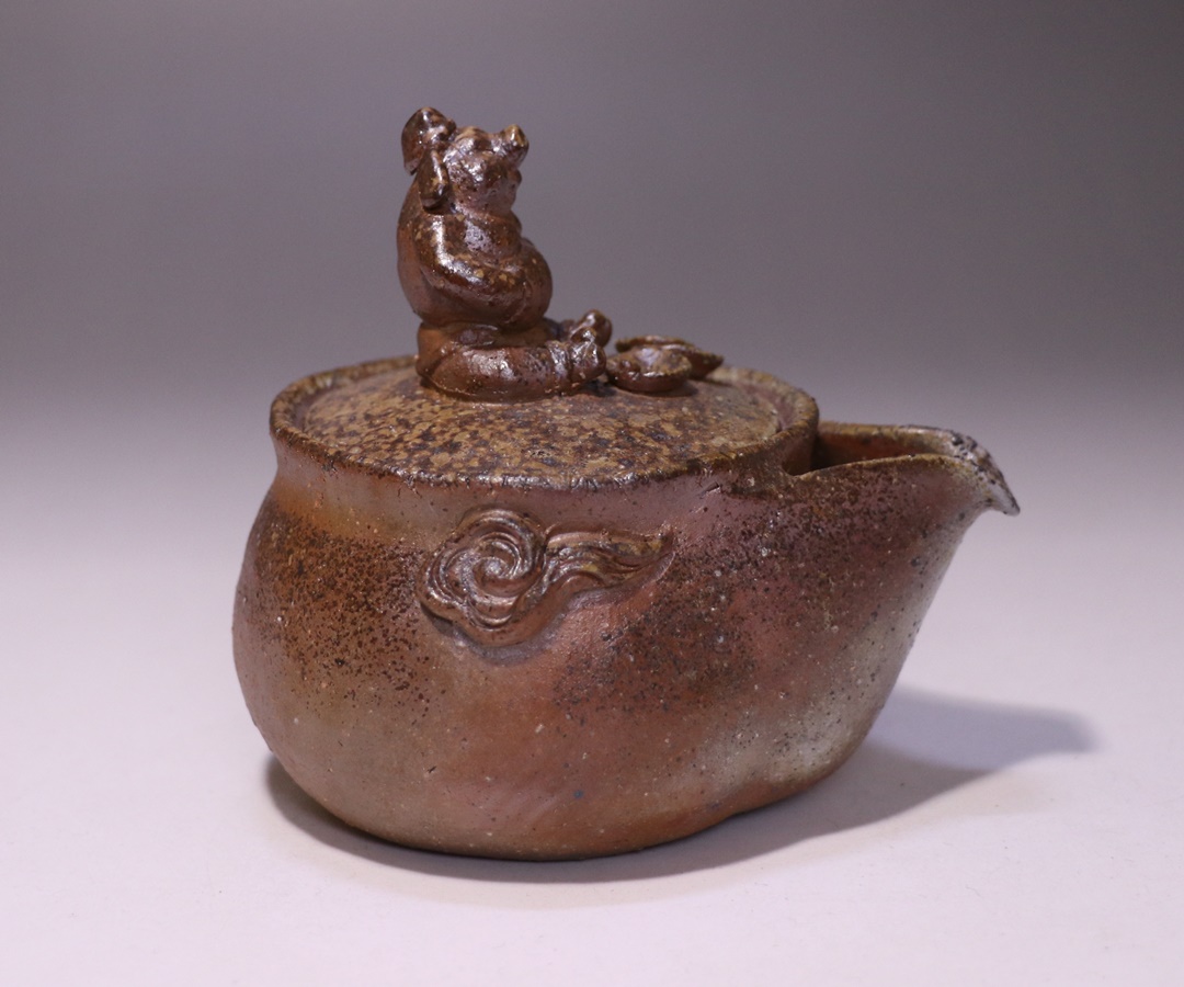中原幸治 作 「備前猪八戒宝瓶」 ～備前焼専門卸小売店 川口陶楽苑～