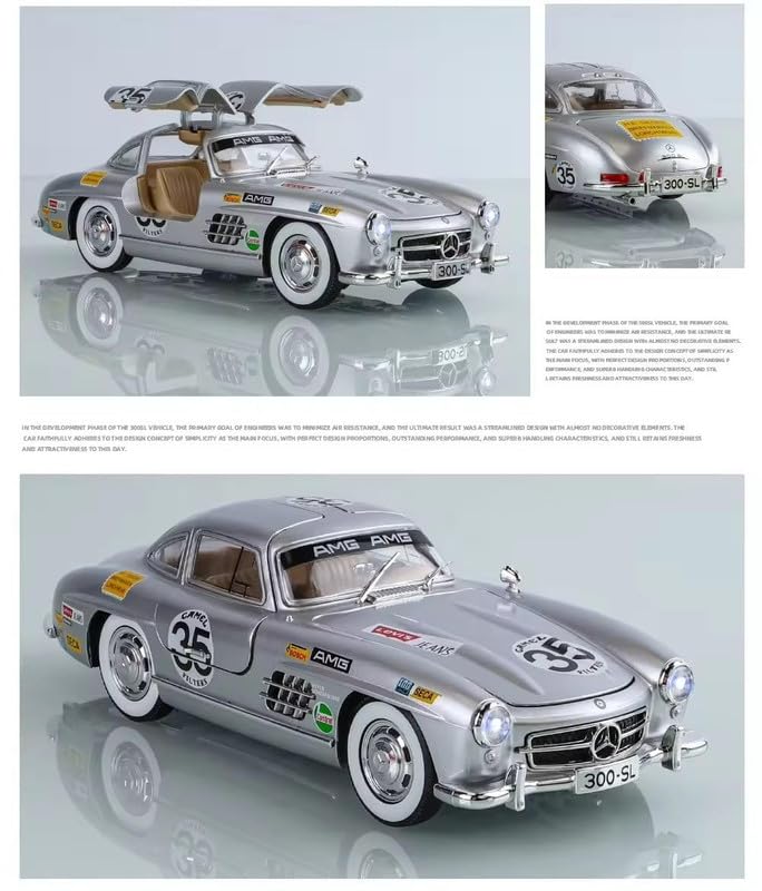 Mercedes Benz 300sl 1:24 Vintage Sports Diecast car - Toylooo