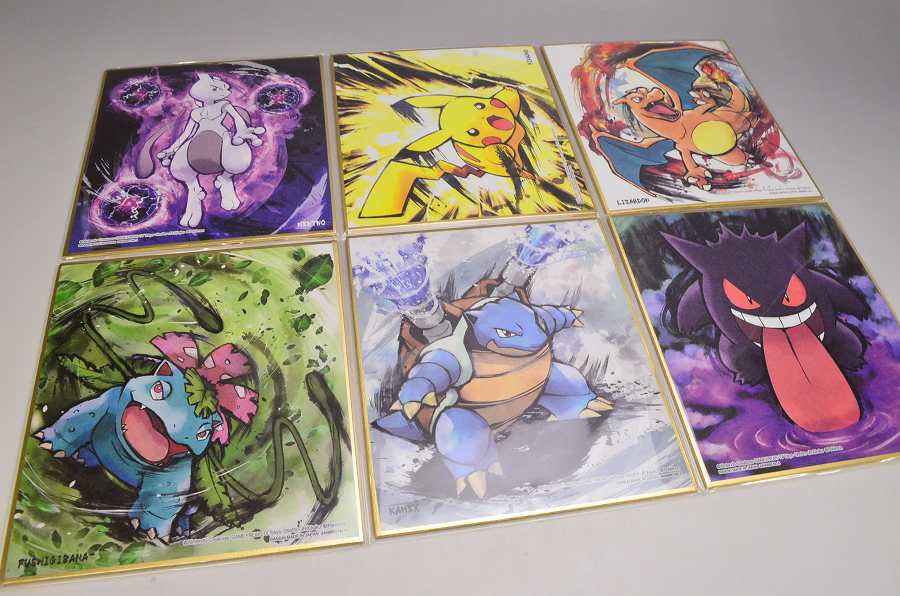 ポケモン 色紙 art4 全16種 Pokémon ART色紙 ミニ色紙 当時物 ポケモン