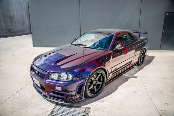 SOLIDO] 1:18 Nissan Skyline (R34) GT-R Z Tune Midnight Purple 1999