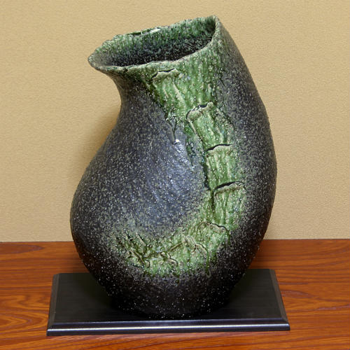 楽天市場】信楽焼 花器 緑釉 しずく 生花 池坊 小原流 生け花 在庫数